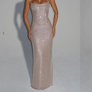 Babyboo - Mirabella Nude Maxi Dress - Large